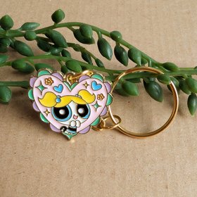 The Powerpuff Girls Keyring - Bubbles
