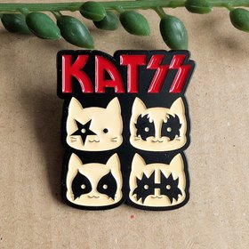 Funny Kiss Enamel Pin Badge