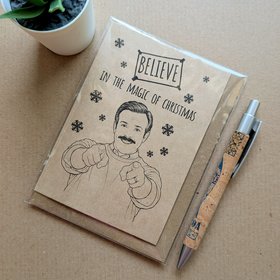 Funny Ted Lasso Christmas Card