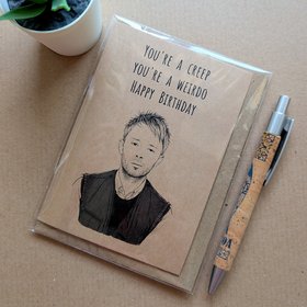 Funny Radiohead Birthday card
