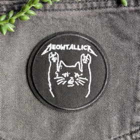 Meowtallica Metallica Iron-on Patch