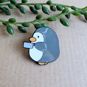 Killer Penguin Enamel Pin Badge