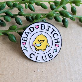Bad Bitch Club enamel pin badge