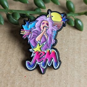Jem and the Holograms Enamel Pin Badge