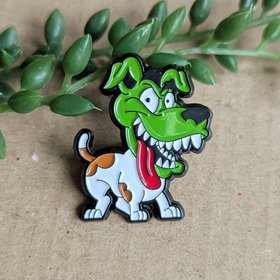 The Mask Dog Enamel Pin Badge