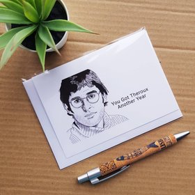 Funny Louis Theroux Birthday Card - 'You got Theroux Another year'
