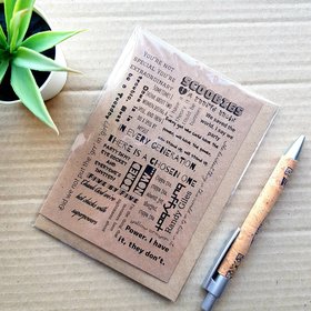 Buffy the Vampire slayer Card - Funny Cute Buffy Quotes Card - Blank Inside