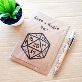 Funny Magic the Gathering Birthday Card - Have a magic Day D20