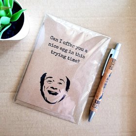 Funny Always Sunny Birthday Card - Egg Frank Quote its Always Sunny in Philadelphia Blank Card