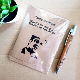 Funny Seven Birthday Card Seven Movie Quote - whats in the box