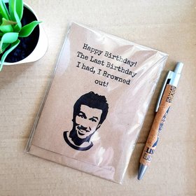 Funny Always Sunny Birthday Card - Browned out Mac Quote its Always Sunny in Philadelphia Blank Card