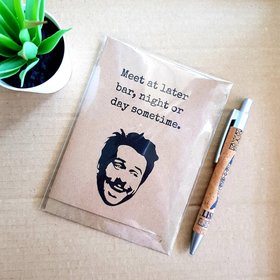 Always Sunny Card - Later Bar Charlie Quote its Always Sunny in Philadelphia Blank Card