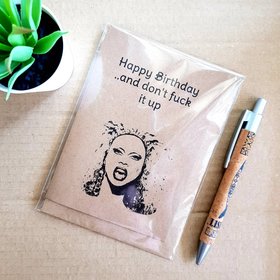 Rupauls Drag Race Birthday Card - Dont Fuck it up