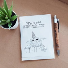 The Child Birthday Card - Star Wars Mandalorian Card