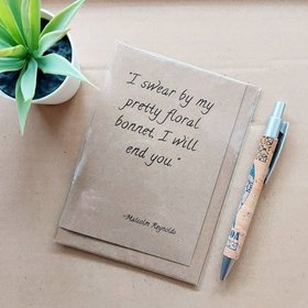 Firefly Birthday Card - Mal Bonnet quote blank card