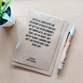 Fight club quote birthday Card - Raised on television
