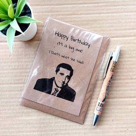 Funny The office Birthday Card -  That's what she said Michael Scott quote