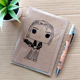 Buffy The Vampire Slayer card - Funko Pop birthday card