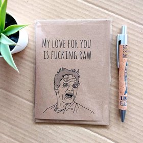 Funny Gordon Ramsay Birthday Card - valentines girlfriend card