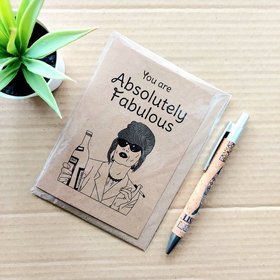 Funny Absolutely Fabulous Birthday card