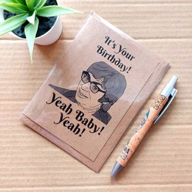 Austin Powers Birthday Card - Yeah baby yeah!
