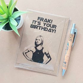 Funny Battlestar Galactica Birthday Card - Starbuck