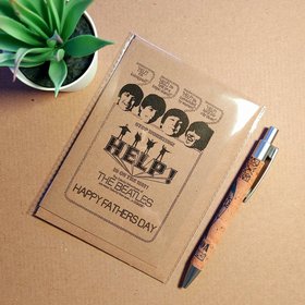 The Beatles Fathers Day Card - Help poster