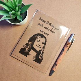 Funny Parks and Rec Birthday Card - Leslie Knope - mermaid quote