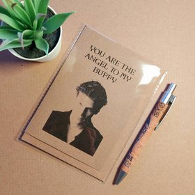 Buffy Valentines Card - Boyfriend Angel Birthday card