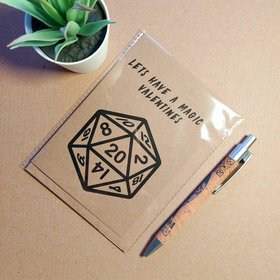 Funny Magic the Gathering Valentines Card - Have a magic Valentines D20