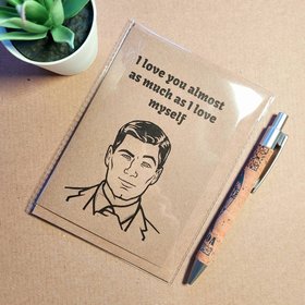 Funny Archer Valentines Card - I love you