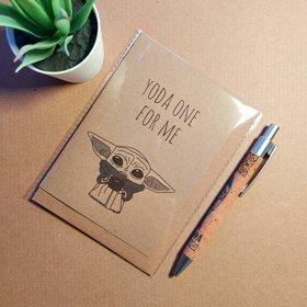 Cute The Child Card - Funko Pop Mandalorian Girlfriend Boyfriend Birthday Card