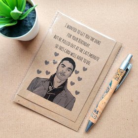 Funny Bridgerton Birthday Card featuring The Duke on the front. Perfect card for a Bridgerton Tv Show Fan.