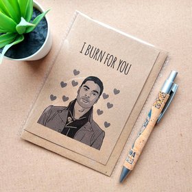 Funny Bridgerton Card - I burn for you