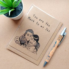 Funny Peep show Birthday Card - Mark to my Jez Card