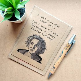 Funny Ozark Birthday Card. Perfect Card for a Fan of the hit TV show Ozark. Featuring Ruth on the front.