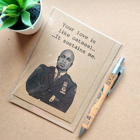 Funny Brooklyn 99 Valentines Card - Captain Holt oatmeal