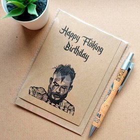 Funny Vikings Birthday Card - Floki Birthday card