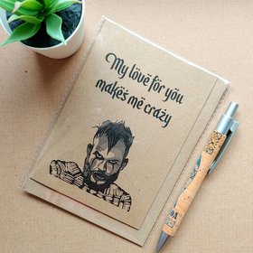 Funny Vikings valentines Card - Floki love card