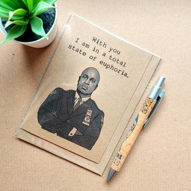Funny Brooklyn 99 Valentines Card - Captain Holt