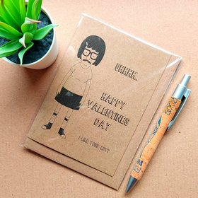 Funny Bobs Burgers Valentines Card - Tina Belcher I like your butt