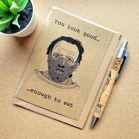 Funny Hannibal Valentines Card - Funny Horror Movie Hannibal Lecter valentines card