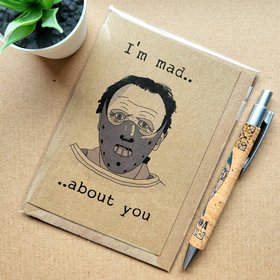 Funny Hannibal Valentines Card - Funny Horror Movie Hannibal Lecter valentines card