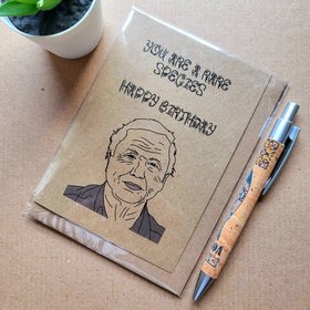 Funny David Attenborough Birthday Card