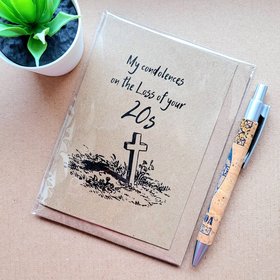 Funny 30th Birthday Card - Funeral for your 20s