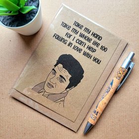Elvis valentines card - Can't help falling in love