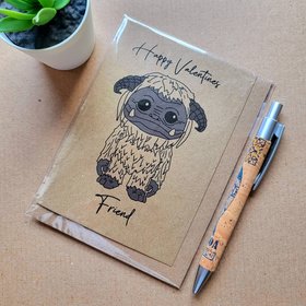 Funny Labyrinth Valentines Card - Ludo Friend