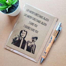 Funny Pulp Fiction Christmas Card