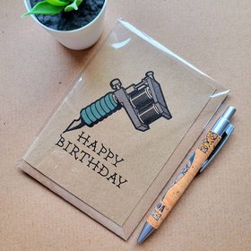 Tattoo Birthday Card - Tattooist