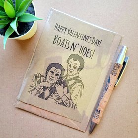 Step Brothers Valentines day Card - Boats and Hoes